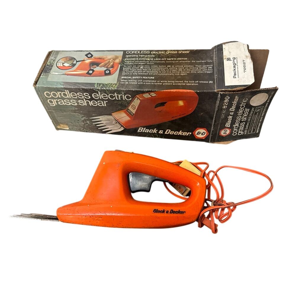Vintage black and decker cordless electric grass sheer